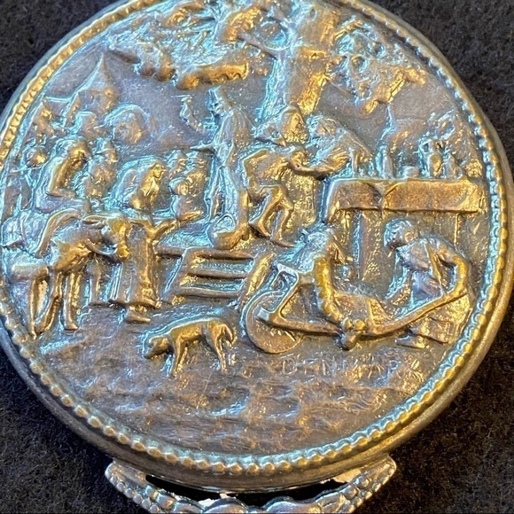 Pewter mirror - Picture 2 of 13